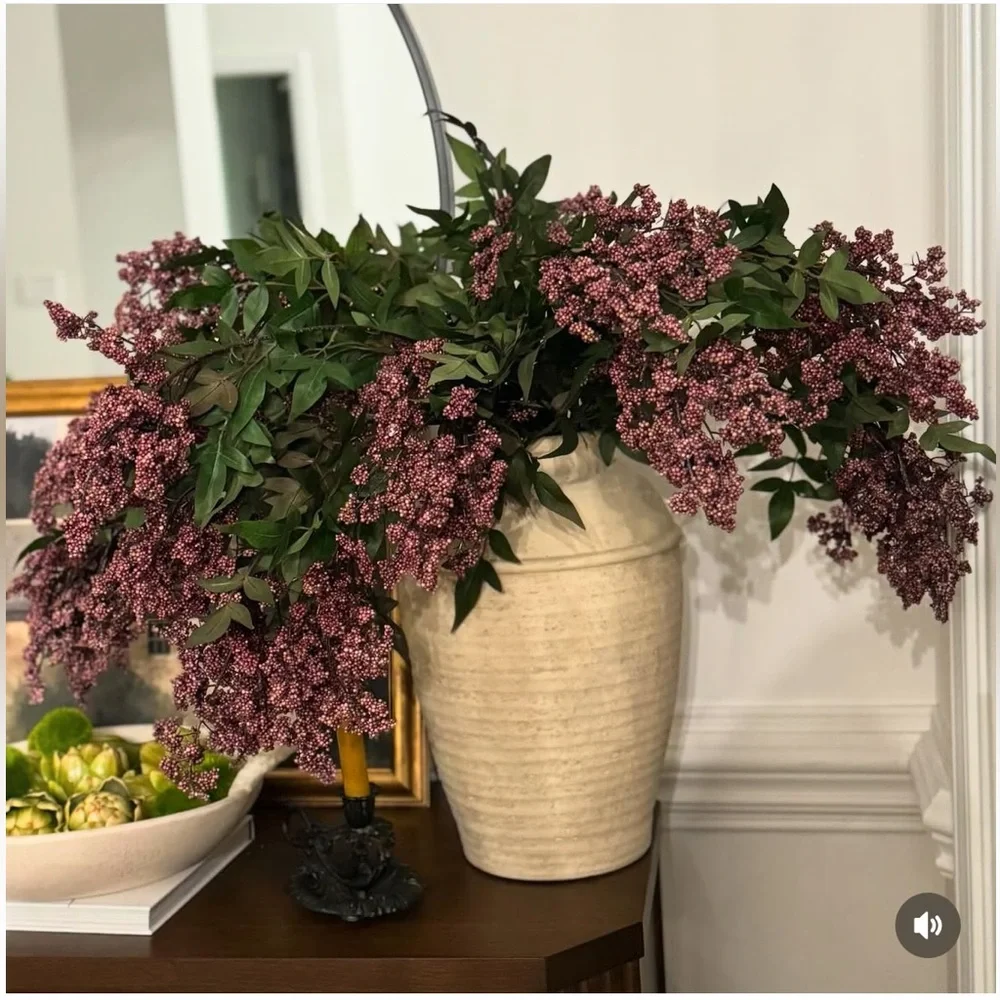 FAUX DUSTY PLUM STEM set off 3 HOUSE OF JADE HOME